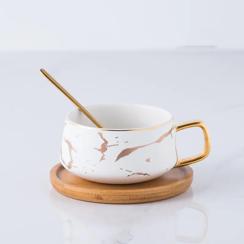 Marble Pattern Ceramic Mug for Home and Office