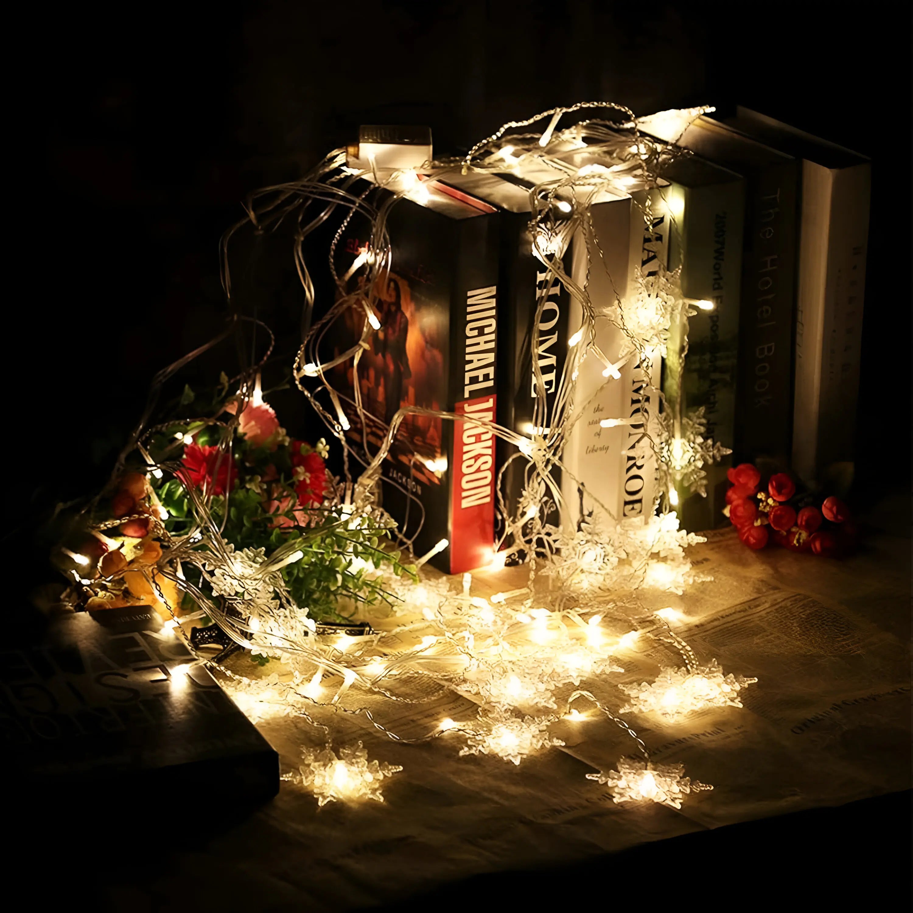 Snowflake Fairy Curtain Lights