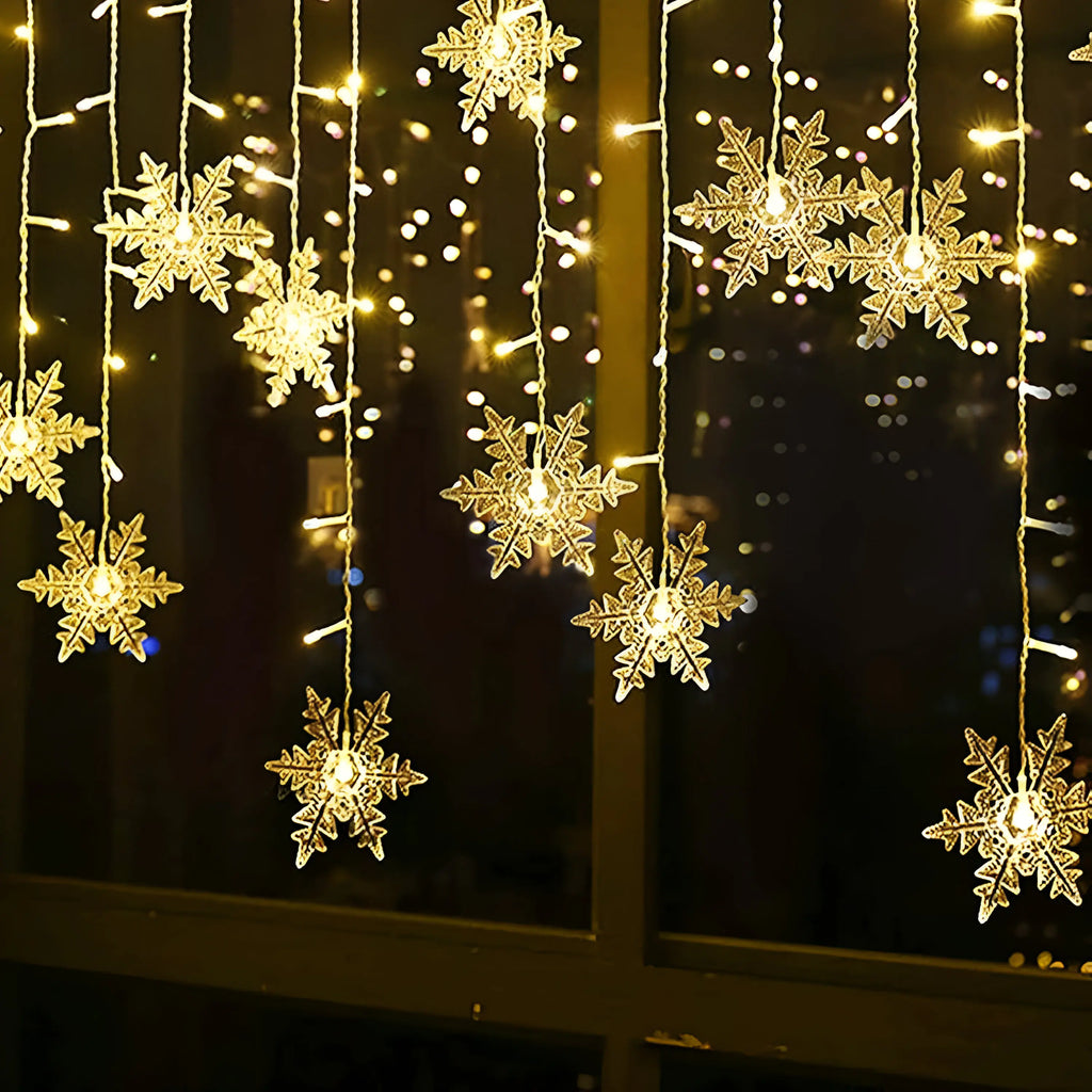 Snowflake Fairy Curtain Lights
