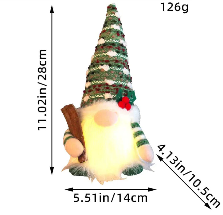 Glowing Holiday Sled Figurine
