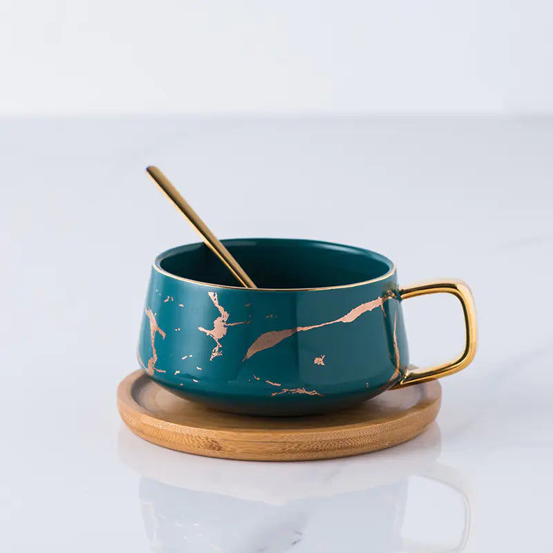 Marble Pattern Ceramic Mug for Home and Office